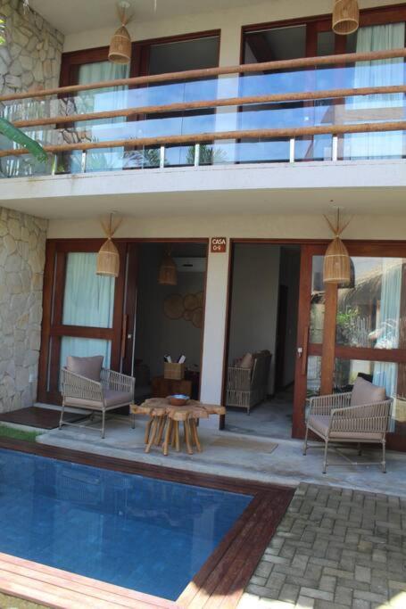 Casa De Luxo Na Praia Do Patacho - Cond. Azulu, Casa 04 Villa Porto de Pedras Luaran gambar